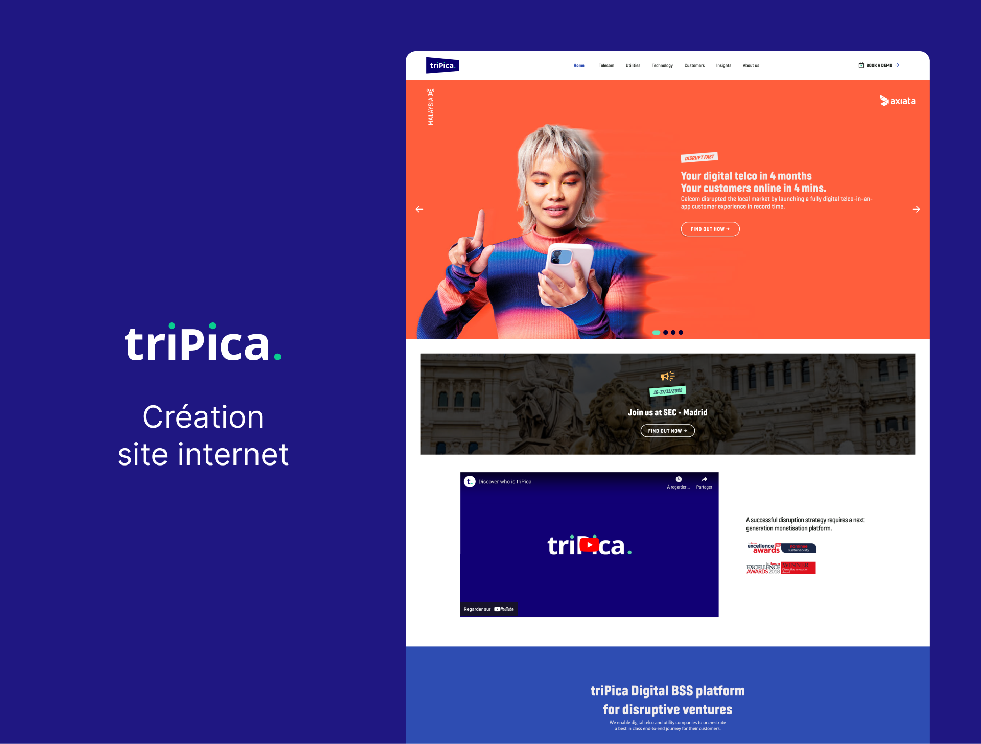 Refonte site internet - Tripica - Laetitia Digard